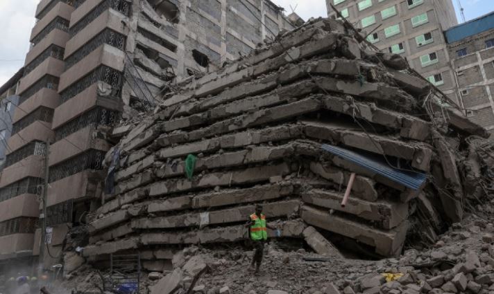 Ngeri, Bangunan 18 Lantai yang Sedang Dibangun Ambruk d Kenya